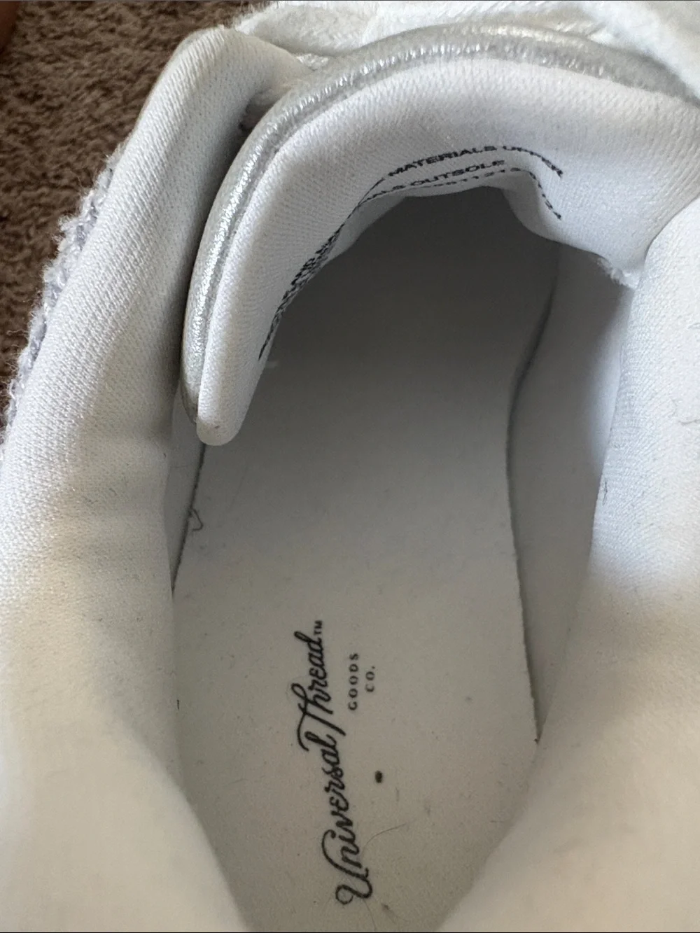 Universal Thread Gray and White Platform Sneakers